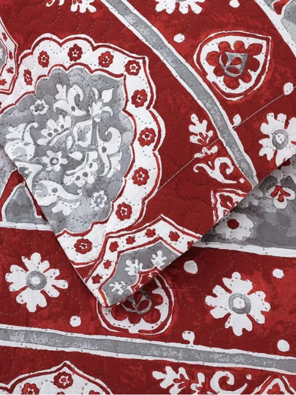(Queen) Holiday Reindeer Bed Spread Set